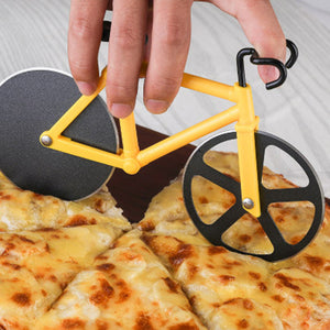 Novelty Cute Stainless Steel Bicycle Pizza Cutter Kitchen Gadget