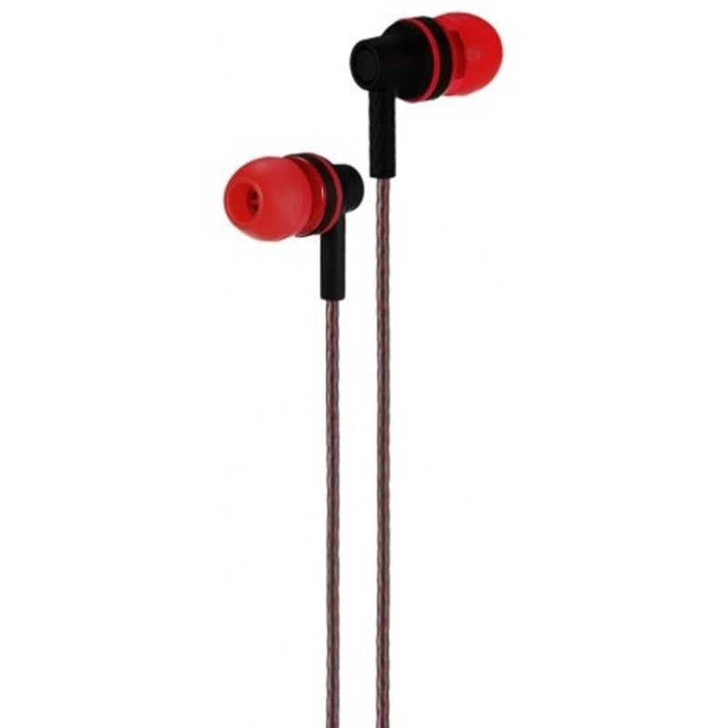 A21 Universal 3.5Mm Twisting In Ear Stereo Earphones Red