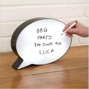 Speech Bubble Light Box Home Decor Night