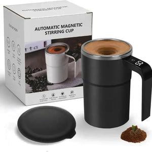 Electric Coffee Mug Usb Rechargeable Automatic Magnetic Cup Waterproof Stainless Steel