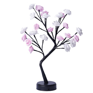 Table Lamp Flower Tree Rose Usb Operated Night Light For Home Wedding Decoration