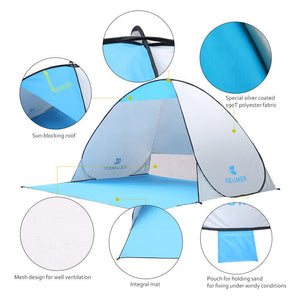 Automatic Pop Up Sun Shade Beach Tent Sunshelter