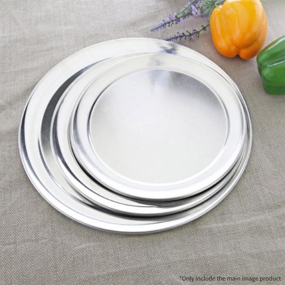 9 Inches Pizza Tray Aluminum Round Rimmed Non Stick Baking Pan For Kitchen