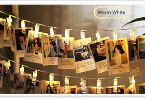 Photo Clip Holder Led Strip String Lights Fairy Photograph Display