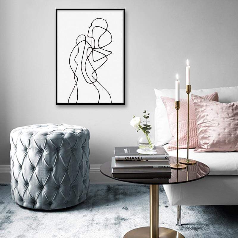 Abstract Figure Canvas Modern Wall Art Home Decor