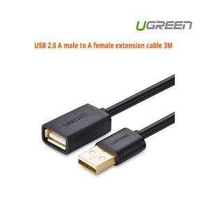 Usb 2.0 A Male To Female Extension Cable 3M (10317)