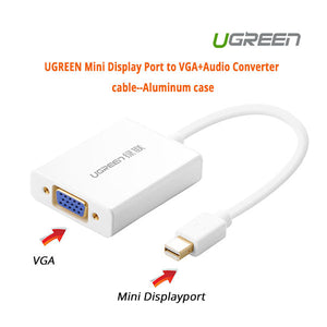 Mini Display Port To Vga+Audio Converter Cable (10437)