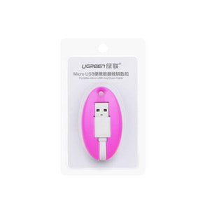 Usb To Micro Key Chain Cable - Pink (30310)