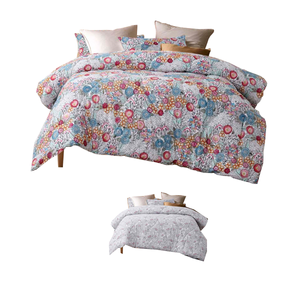 Accessorize Amara Washed Cotton Printed Reversible Comforter Set Queen