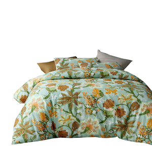 Accessorize Kienze Washed Cotton Printed 3 Piece Comforter Set Queen