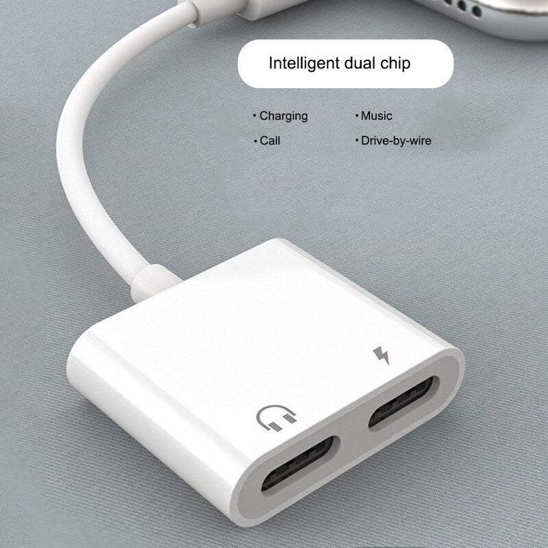 Hod Health And Home 2 In 1 Audio Adapter Charging Earphone Aux Cable Splitter