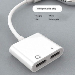 Hod Health And Home 2 In 1 Audio Adapter Charging Earphone Aux Cable Splitter