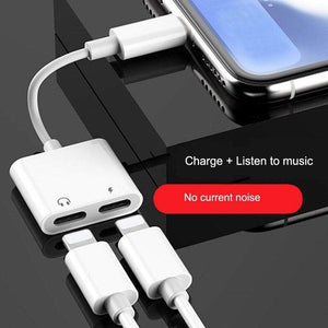 Hod Health And Home 2 In 1 Audio Adapter Charging Earphone Aux Cable Splitter