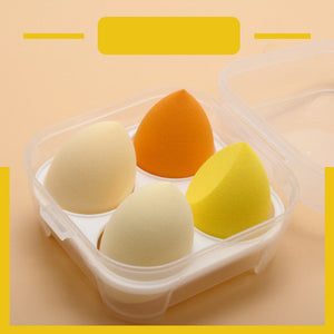 4Pcs Colourful Makeup Sponges Wet And Dry Up Tools