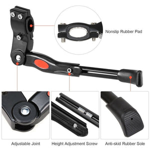 Adjustable Aluminum Bicycle Kickstand Bike Parking Stand Bracket