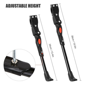 Adjustable Aluminum Bicycle Kickstand Bike Parking Stand Bracket