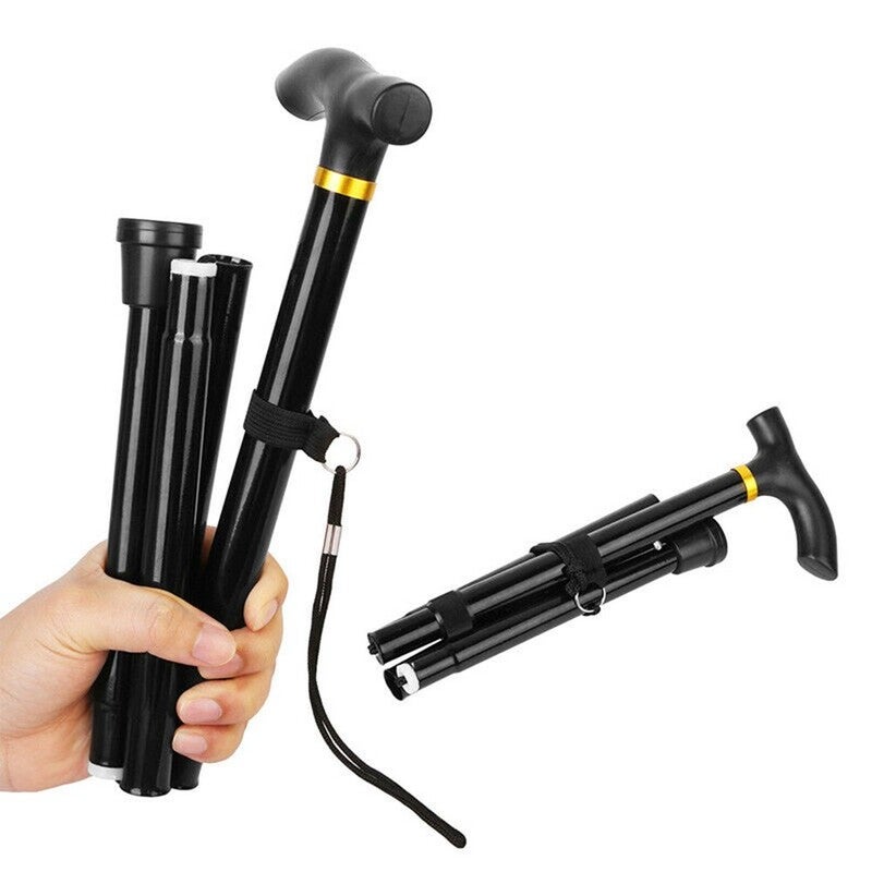 Adjustable Aluminum Metal Walking Stick 01