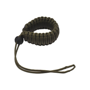 Adjustable Braided Paracord Camera Wrist Strap Lanyard Dark Green