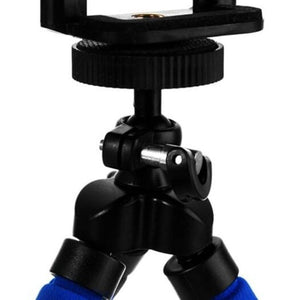 Adjustable Phone Tripod Octopus Holder Stand Blue