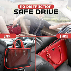 Advanced Upgrade Style Net Pocket Handbag Holder Between Car Seat Storage