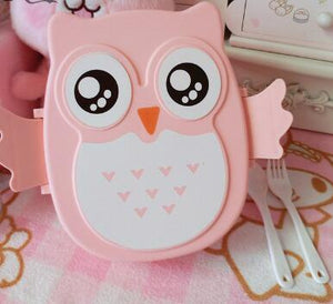 Kawaii Cute Owl Microwave Bento Container Lunch Box