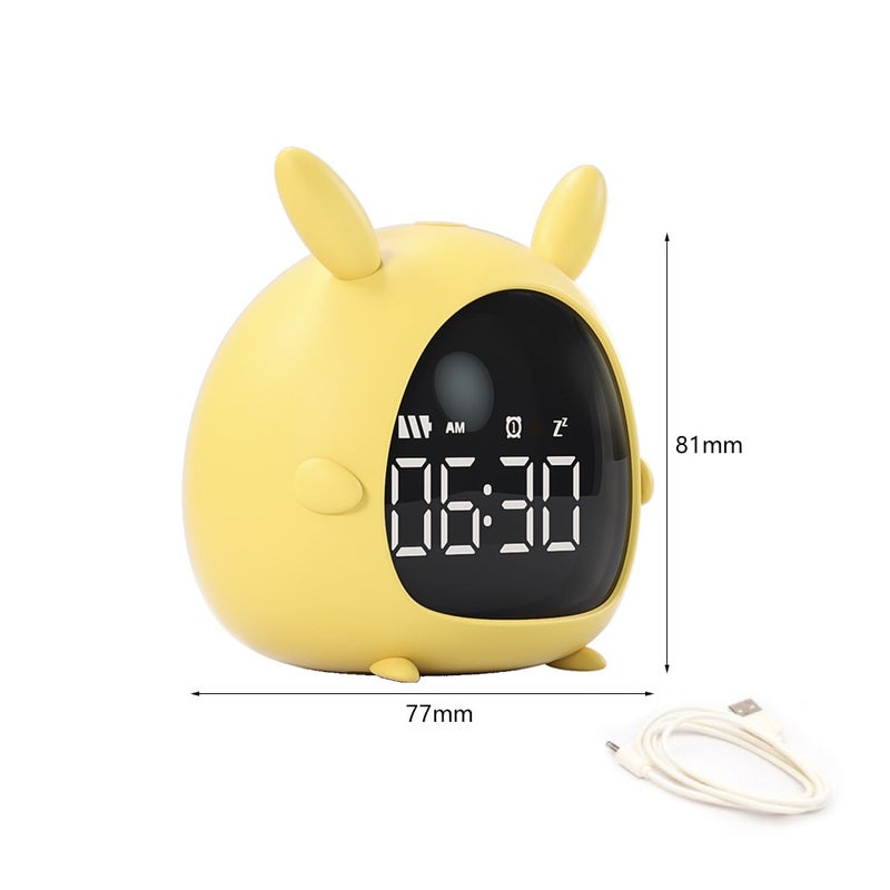 Alarm Clock Digital Wake Up Temperature Snooze Timer Kids Sleep Bedside Cute Clocks Children Bedroom