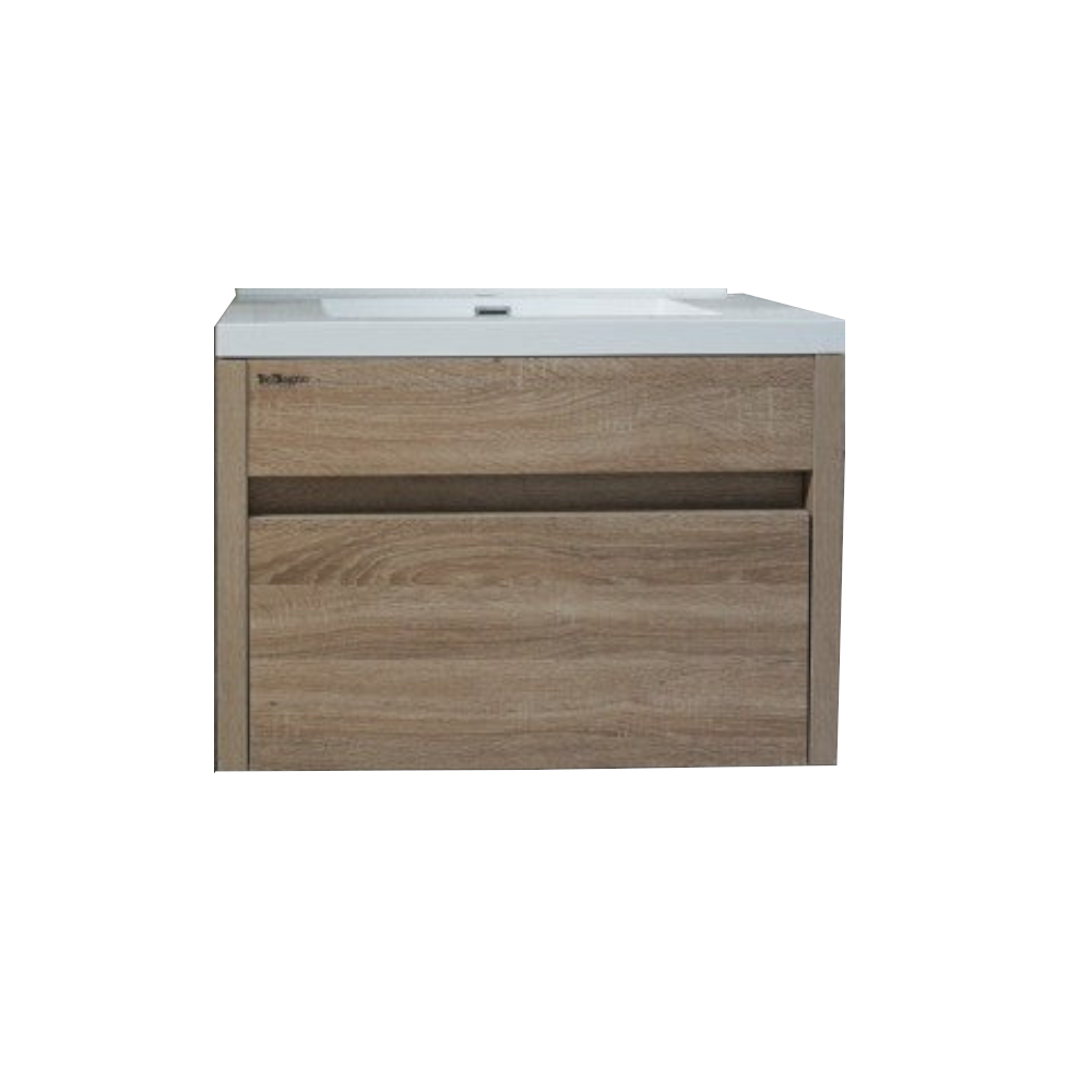 Alexandra Wall Hung Bathroom Vanity In White Oak