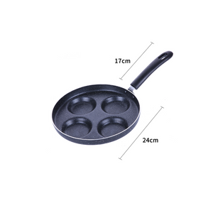 Aluminum 4 Cup Egg Frying Pan Non Stick Cooker