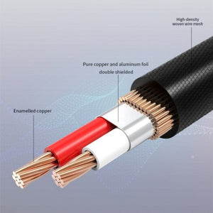 Pro Series Aux 3.5Mm Male To Audio Cable Stereo Pure Copper Gold Plated 1M