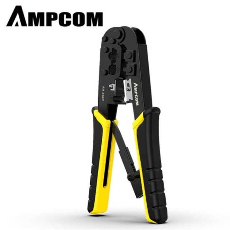 Supremeseries Crimping Tool Plier Multiple Recheat Rj45 Rj11 Connector Crimper For 8P 6P Yellow Black