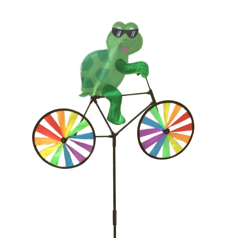 Animal Bicycle Windmill Wheel Spinner Garden Decorations