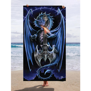 Anne Stokes Power Chord Beach Towel