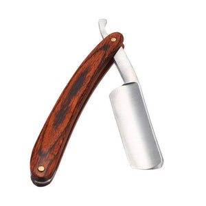 Razors Blades Antique Men's Straight Cut Carbon Steel Folding Retro Barber Beard Throat Shaving Pearwood Handle Male