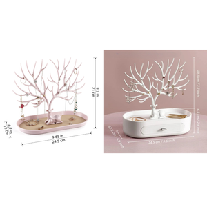 Veile Studios Antlers Tree Tower Jewelry Display Stand For Ring Earrings Necklace Bracelet