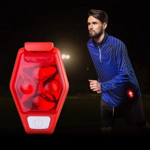 4077 Ipx4 Waterproof Night Running Jogging Cycling Led Safety Light With Clip Strobe Lamp Black