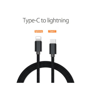 Type C To Lightning 20W Cable For Iphone Fast Charging Line Braided Tpe