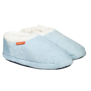 Archline Orthotic Slippers Closed Scuffs Moccasins - Sky Blue Eur 38