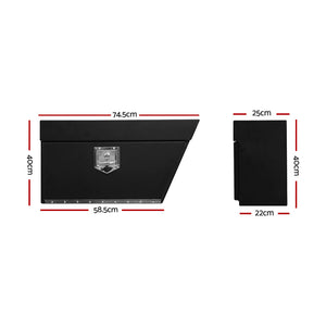 Giantz Ute Tool Box Right Undertray Toolbox Tray Aluminium Underbody