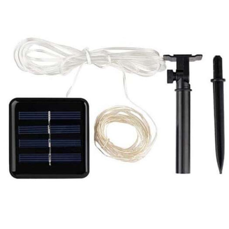 Aur Tynd Led Outdoor Garden Solar Light String Transparent Warm White