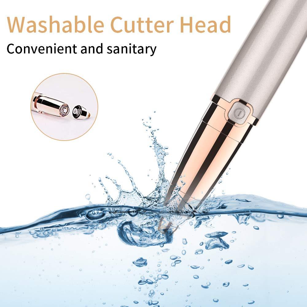 Electric Eyebrow Trimmer Brows Hair Remover Led Light