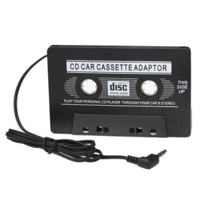 Aux 3.5Mm Universal Classic Car Audio Tape Cassette Adapter Black