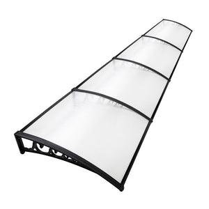 Instahut Window Door Awning Canopy Patio Uv Sun Shield Transparent 1Mx4m Diy