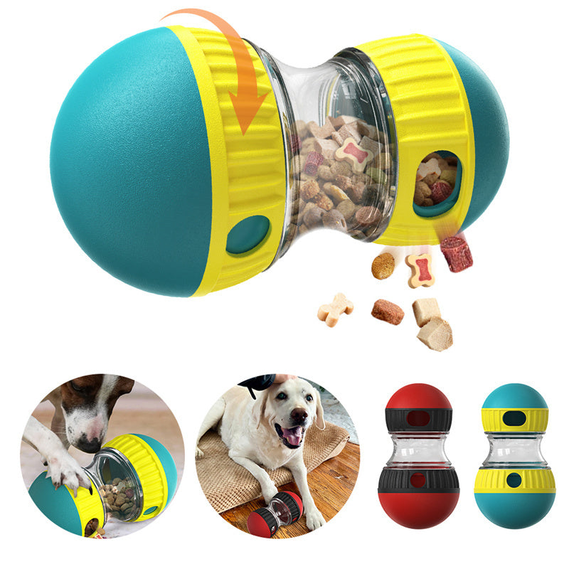 Food Dispensing Dog Toy Tumbler Interactive Feeding Puzzle For Pets