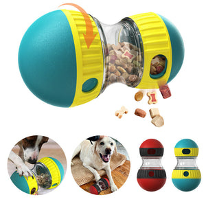 Food Dispensing Dog Toy Tumbler Interactive Feeding Puzzle For Pets