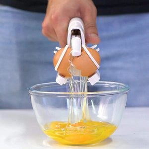 Handheld Plastic Egg Cracker Breaker Separator Kitchen Gadget Tool