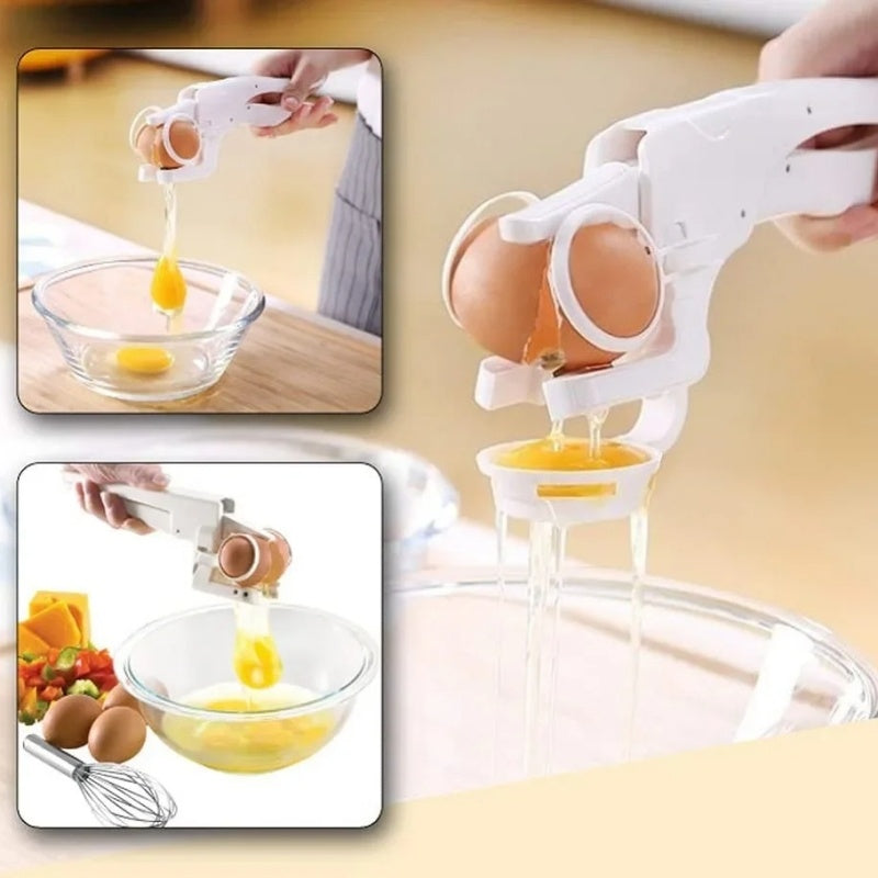 Handheld Plastic Egg Cracker Breaker Separator Kitchen Gadget Tool