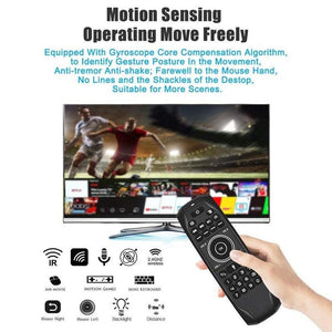 2.4G Keyboard Backlit Remote Control With Voice Gyroscope Air Mouse For Smart Tv Box