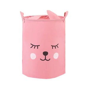 Storage Bag Rabbit Waterproof Folding Clothing Organizer Cartoon Art Bucket