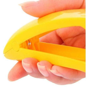 Banana Cutter Cucumber Ham Fruit Slicer Chopper Kitchen Tool Stainless Steel Blade Yolk Yellow