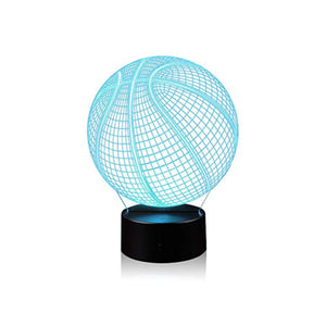 Bedside Lamp Touch Basketball Night 3D Led Table